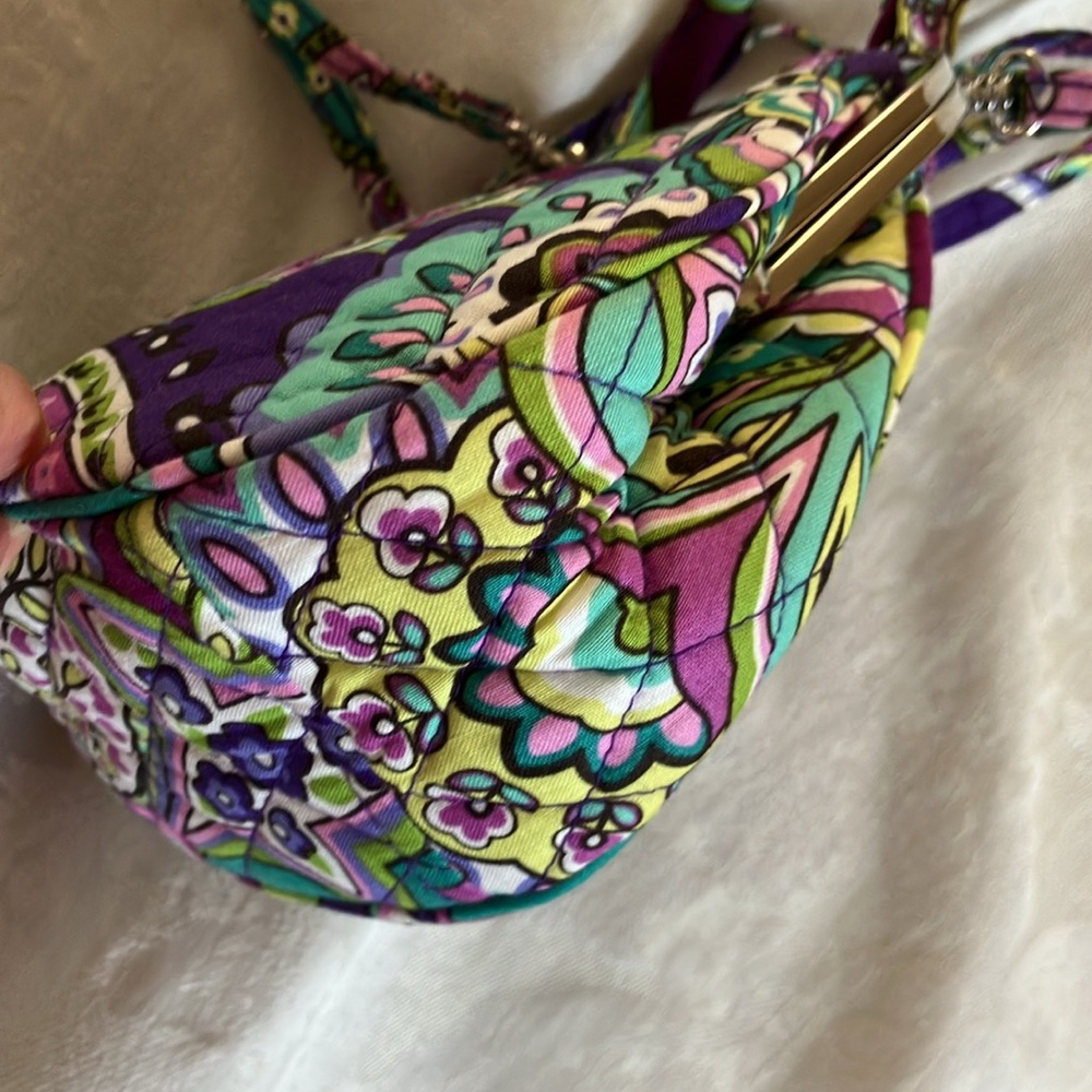 Vera Bradley Lola Mini Frame Heather Handbag EUC - Picture 10 of 10